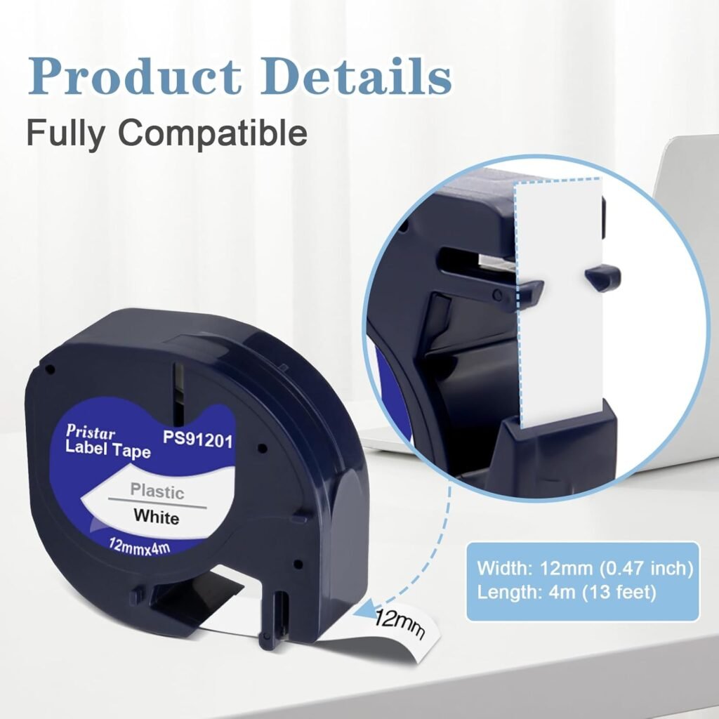 i-terminalas.lt: Pristar etikečių juostos, skirtos Dymo Letratag 12mm x 4 m