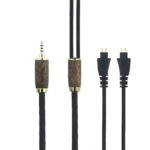 2,5 mm balansinis TRRS sidabruotas kabelis, 2,5 mm skirtas „Fostex TH-900 MKII“, TH610, TH900 MK2