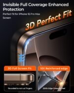iPhone 16 Pro Max ekrano apsauga 3 vnt. - Image 3