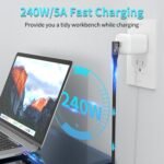 USB4 240 W įkrovimo laidas USB C–USB C 1,5M - Image 3