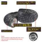 Prekių dėžė RRK € 124,20, 10vnt LOOTICH Lankstus ortakis 0,102 x 2,5m - Image 6