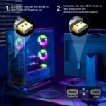 4K DisplayPort į HDMI kabelis 1,8 m 2 vnt. - Image 5