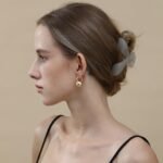 Moteriški auskarai 36 mm, paauksuoti - Image 5