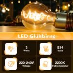 E14 LED lemputė 3 W 12 vnt. pakuotėje - Image 2