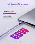 USB C–C laidas 2 m 60 W - Image 2