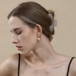 Moteriški auskarai 36 mm, paauksuoti - Image 4