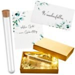 Plastikinis mėgintuvėlis su girlianda