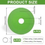 6 vnt. akmens plokščių šlifavimo diskai 10 cm - Image 2