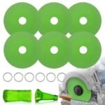 6 vnt. akmens plokščių šlifavimo diskai 10 cm