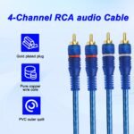 4 kanalų RCA garso kabelio jungiamasis kabelis 5 m - Image 3