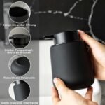 Juodas matinis muilo dozatorius 350 ml - Image 3