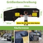 L formos sodo baldų uždangalas 210x260x80 cm - Image 2