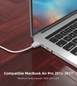 Magnetinis USB-C įkrovimo laidas 2 m 85 W / 20 V suderinamas su „MacBook Air Pro“ 2012–2017 m. - Image 2