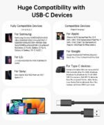 Trumpas USB A–USB C laidas 15 cm 10 Gbps USB 3.1 Gen 2 - Image 5