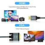 HDMI į VGA kabelis 5 m ilgio - Image 3