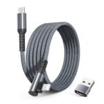 Kampinis USB C–Lightning laidas su USB A adapteriu 2 m