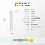 LED šviestuvas 120 cm 34 W - Image 5