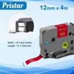 5vnt. Tekstilinė etikečių juostelė 12mm TZe-R231“, „TZe-R234“, „TZe-RE34“, „TZe-RN34“, „TZe-RW34 - Image 2