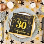 Servetėlės ​​30-ojo gimtadienio dekoracija 30 vnt. 33x33 cm - Image 5