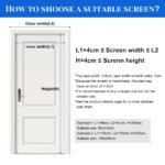 Magnetinis durų tinklelis 90x210cm 3,8 cm pločio - Image 3