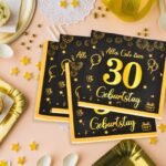Servetėlės ​​30-ojo gimtadienio dekoracija 30 vnt. 33x33 cm - Image 4