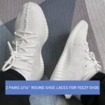 2 poros storų apvalių batų raištelių 5,5 mm 115 cm - Image 2