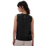 100 % lininiai moteriški marškinėliai be rankovių L dydis - Image 3