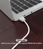 Magnetinis USB-C įkrovimo laidas 2 m 85 W / 20 V suderinamas su „MacBook Air Pro“ 2012–2017 m. - Image 3