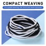 2 poros storų apvalių batų raištelių 5,5 mm 92 cm - Image 3