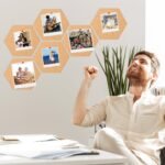 10 lipnių šešiakampių kamštinių lentelių, 20 x 17,4 cm - Image 5