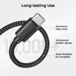 USB C laidas, 3 m, greitas įkrovimas, 2 vnt. - Image 3