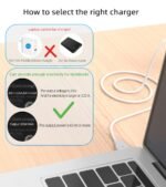 Magnetinis USB-C įkrovimo laidas 2 m 85 W / 20 V suderinamas su „MacBook Air Pro“ 2012–2017 m. - Image 4