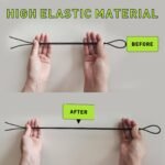 2 poros elastingų plonų batraiščių 2,5 mm 40 cm - Image 4