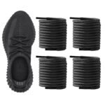 2 poros storų apvalių batraiščių 5,5 mm 140 cm