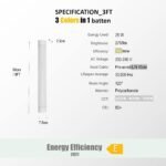 LED šviestuvas 90 cm 25 W - Image 5