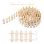 Miniatiūrinė medinė tvora 100 cm x 3 cm - Image 5