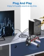 Žemųjų dažnių garsiakalbio kabelis Y skirstytuvas 1 į 2 RCA 2M - Image 3