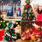 80 dekoratyvinių kalėdinių medinių karoliukų 20 mm - Image 5