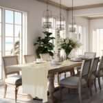 Werownsgso 90 x 300 cm marlės stalo takelis, ilgas romantiškas pusiau permatomas audinys, staltiesė bohemiškam dekoravimui, vestuvėms, dekoracijoms, gimtadienio vakarėliams (smėlio spalvos) - Image 4