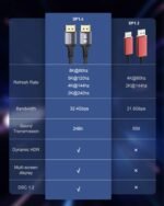 „Stouchi DisplayPort 1.4“ laidas, 240 Hz, 2 m DP1.4 palaikymas, 8K@60 Hz, 32,4 Gbps - Image 3