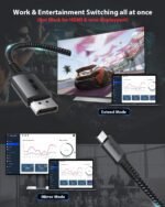 Stouchi USB C DisplayPort 1.4 kabelis 8K@60Hz 2M - Image 3