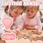 8 dalių vaikiškų sausainių formelės - Image 5