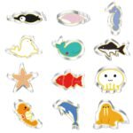 12 vnt. jūros gyvūnų sausainių formelės