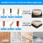 Ø 50 mm neslystančios sofos kojelės 8 vnt. - Image 3