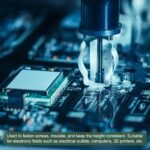 YOKIVE 100 vnt. juodų apvalių tarpiklių M3 varžtams (ABS 3,2 mm x 7 mm x 9 mm) - Image 3