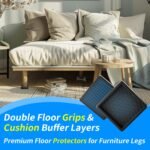 Ø 50 mm neslystančios sofos kojelės 4 vnt. - Image 3