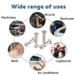 10vnt M3x10 mm baldų jungiamieji varžtai - Image 3