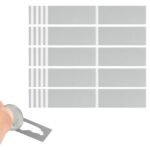 100 vnt. pilkų nutrinamų lipdukų