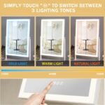 Makiažo veidrodis su apšvietimu 30 x 41 cm - Image 3