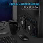 ELUTENG dvigubas USB ventiliatorius 120 mm 5 V - Image 4